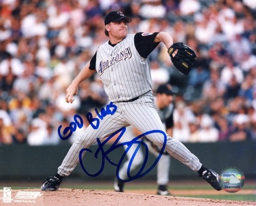 Curt Schilling Autographed 8x10 Photo: Curt Schilling Autographed 8x10 Photo Curt Schilling's sharpie signature across the front of this 8x10 photo adds a touch of authenticity to this piece. The COA from ensures the legitimacy of the auto