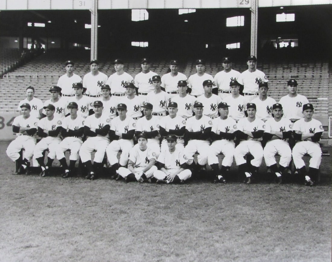1952 World Champion Yankees 16X20 Photo from Original Negatives Mantle 147179: 1952 World Champion Yankees 16X20 Photo from Original Negatives Mantle 147179 1952 World Champion Yankees team photo from original negatives, measuring 16x20 inches. This historic image captures the e