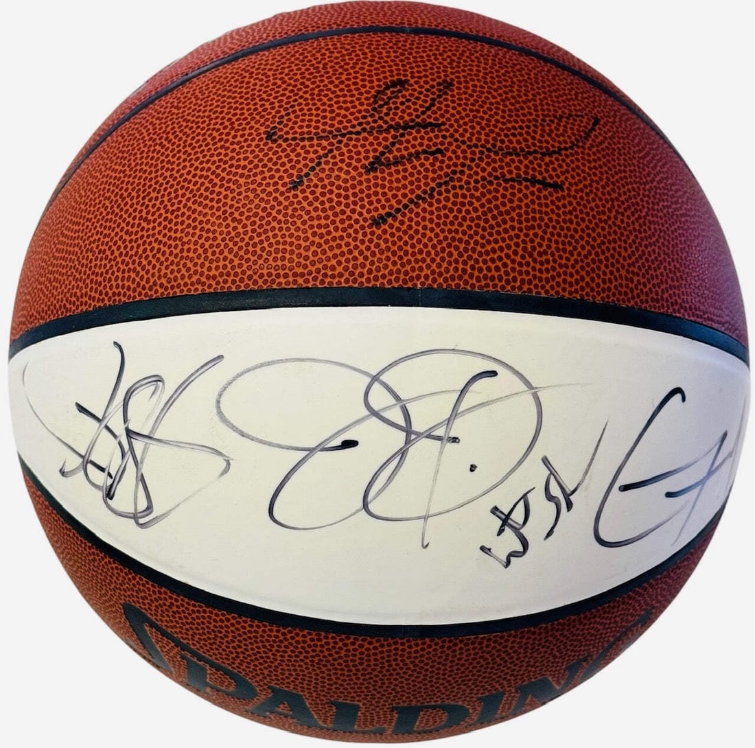 2003-04 Washington Wizards Autographed Team Basketball: 2003-04 Washington Wizards Autographed Team Basketball Signed in black sharpie by fourteen former Washington Wizards players, this 2003-04 team basketball is a unique piece of sports memorabilia that 