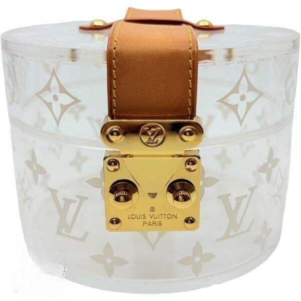 Louis Vuitton Boite Scott Monogram Plexiglass GI0203 Decorative Storage Box: Louis Vuitton Boite Scott Monogram Plexiglass GI0203 Decorative Storage Box Item Specifics: Brand: Louis Vuitton Pattern: Monogram Type: Decorative Storage Box Shape: Round Color: Clear Item Height: 3