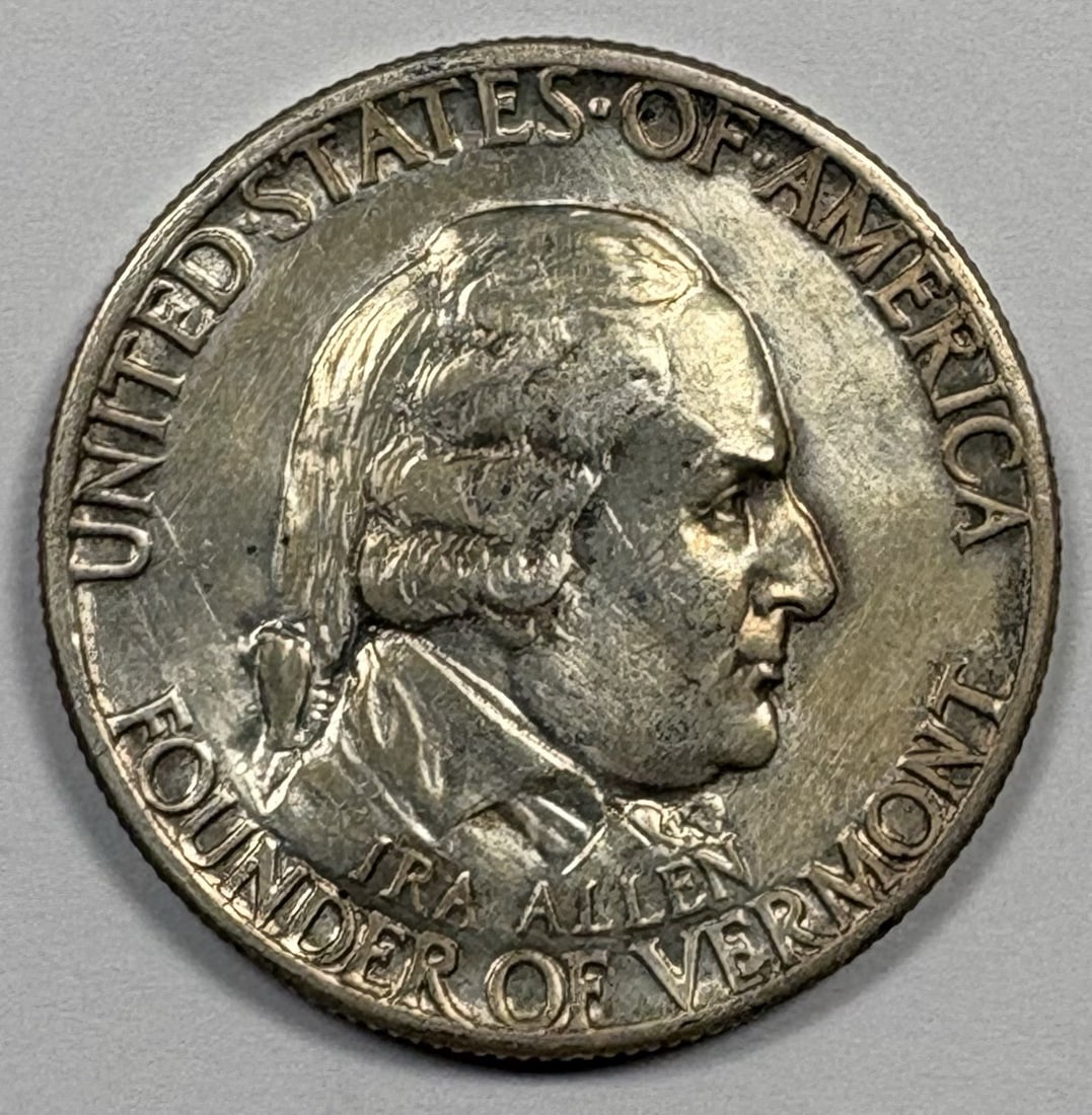 Vermont Commemorative Half Dollar Au Details: Vermont Commemorative Half Dollar Au Details The 1927 Vermont Commemorative Half Dollar Au Details coin features a unique composition and design, making it a notable addition to any collection. With i