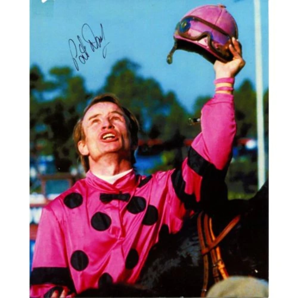 Day Pat Autographed Horse Racing 8x10 Photo: Day Pat Autographed Horse Racing 8x10 Photo Pat Day's sharpie signature adds a touch of authenticity to this 8x10 photo, capturing a moment in horse racing history. The photo itself is in good