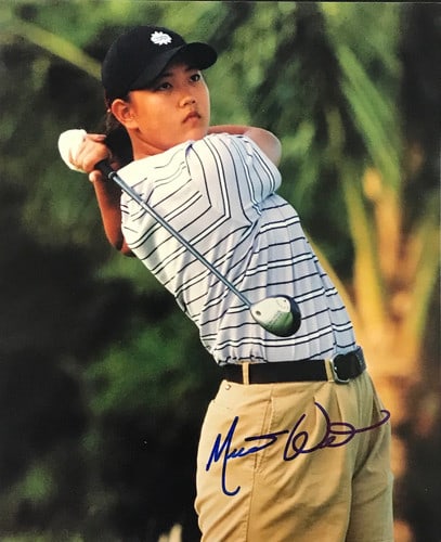 Michelle Wie Autographed Full Signature Golf Photo (1 of 1)