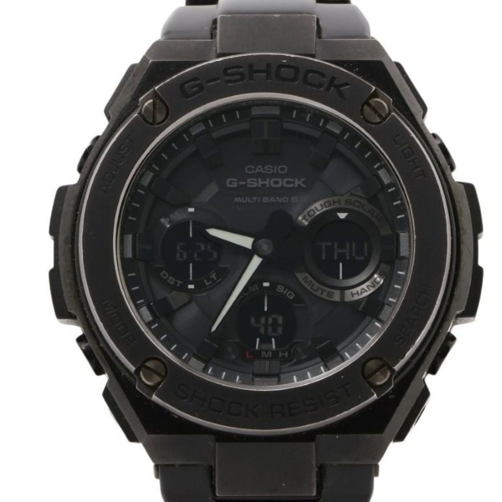 Casio Wristwatch: Casio Wristwatch Stainless steel construction provides durability, while the black dial offers a sleek and modern aesthetic. Powered by Casio's solar technology, this watch requires minimal