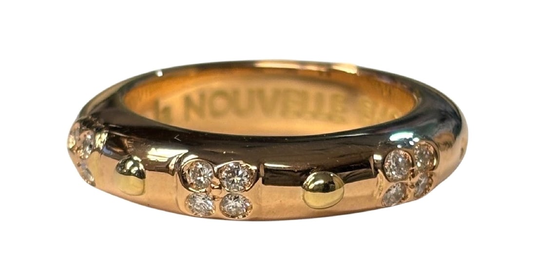 La Nouvelle Bague Flower Diamond 18k Gold Designer Band Ring Pinky US4.5 EU48: La Nouvelle Bague Flower Diamond 18k Gold Designer Band Ring Pinky US4.5 EU48 Item Specifics: Shape: Flower Occasion: Anniversary Birthday Christening Christmas Engagement Father's Day Graduation