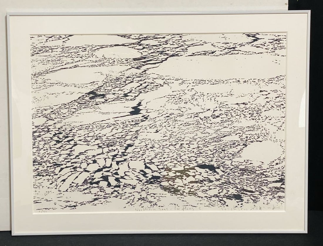 Soichiro Tomioka Northern seas. Ice holes Silkscreen Print Signed ED30 Authentic: Soichiro Tomioka Northern seas. Ice holes Silkscreen Print Signed ED30 Authentic Item Specifics: Primary Material: Paper Original/Reproduction: Vintage Original Region Of Origin: Japan Product Disclai