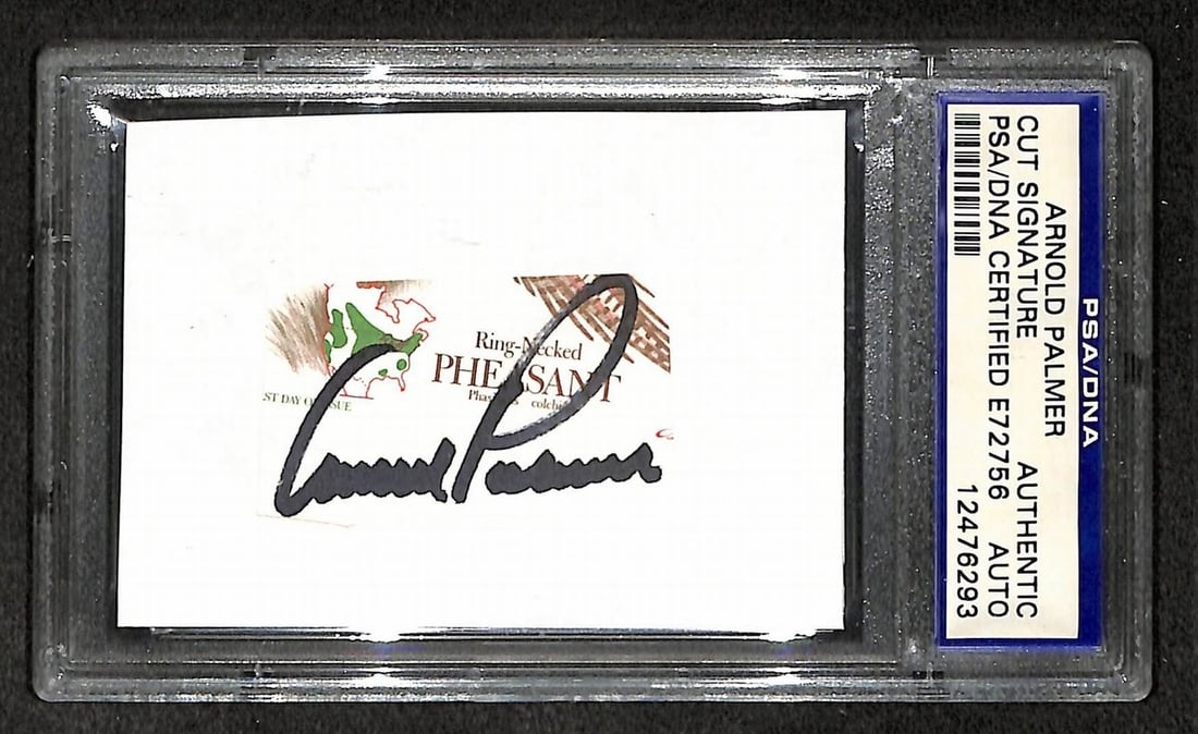 Arnold Palmer Signed/ Autographed Cut Signature Golf HOF PSA/ DNA 210743: Arnold Palmer Signed/ Autographed Cut Signature Golf HOF PSA/ DNA 210743 Item Specifics: Original/Reprint: Original Product: Photo Sport: Golf Product Disclaimer: Not affiliated with any team or leagu