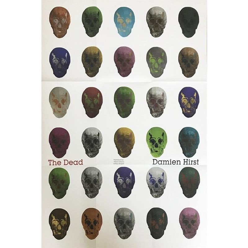 Damien Hirst Folded Dead Poster Promotional Print 2009 Offset (1 of 1)