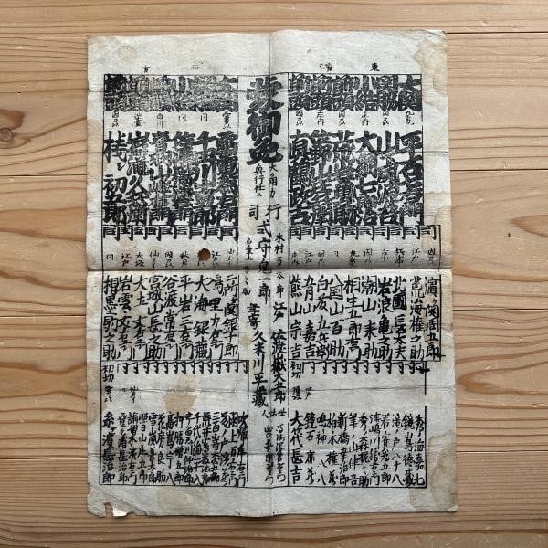 Antique Sumo Banzuke Woodblock Print Raiden Tameemon Edo Period Ranking List: Antique Sumo Banzuke Woodblock Print Raiden Tameemon Edo Period Ranking List Item Specifics: Subject: Sumo Wrestling Ranking List Material: Paper Style: Japanese Year Of Production: Edo period Product