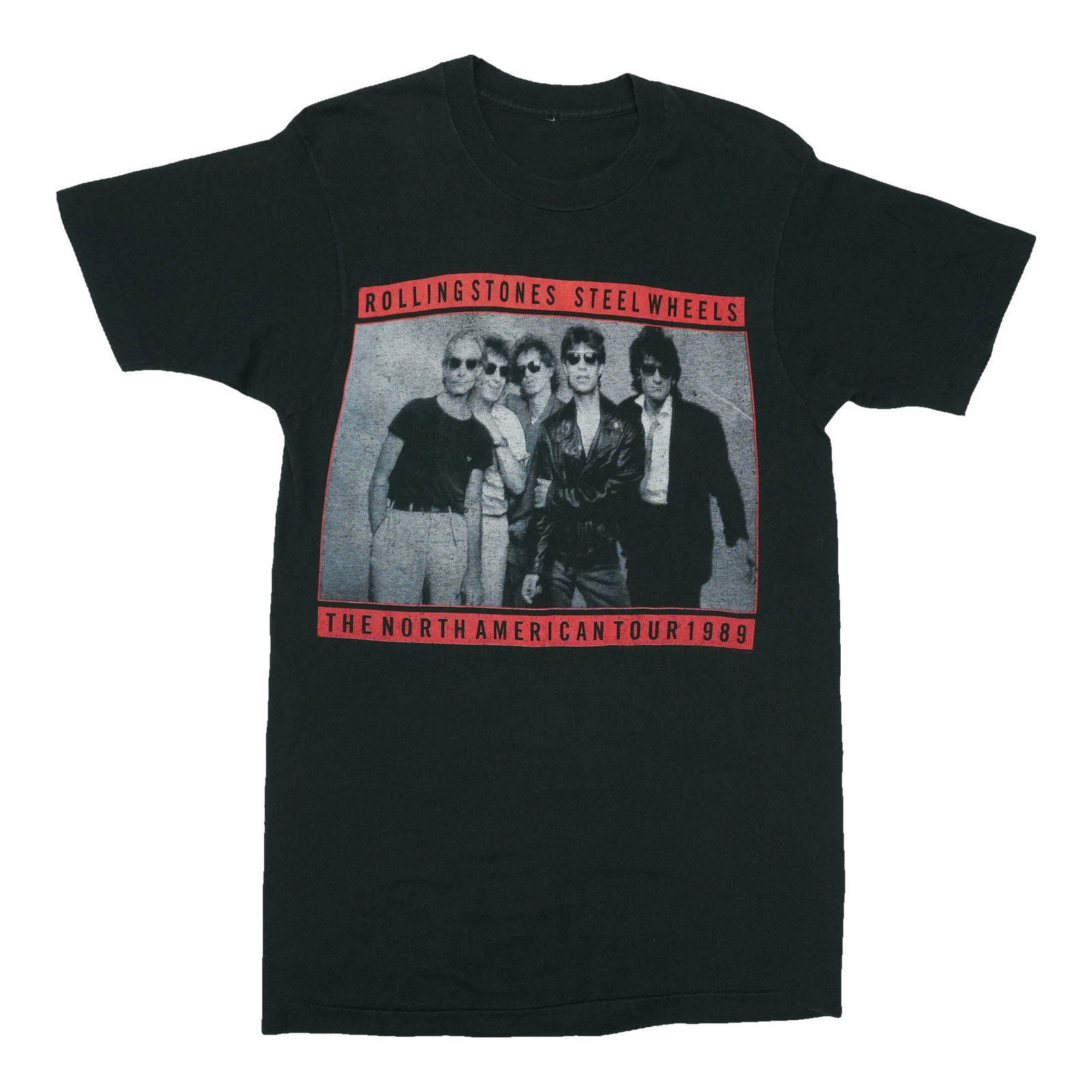 Rolling Stones Steel Wheels Tour Shirt: Rolling Stones Steel Wheels Tour Shirt Authentic Rolling Stones Steel Wheels Tour Shirt. This tour shirt from the iconic Rolling Stones Steel Wheels Tour features bold graphics and vibrant colors, cap