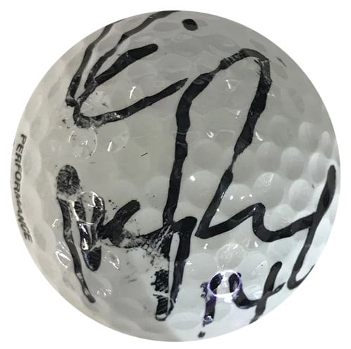 Bill Musgrave Autographed ProStaff 2 Golf Ball: Bill Musgrave Autographed ProStaff 2 Golf Ball Bill Musgrave's ProStaff 2 Golf Ball bears his signature in black sharpie, making it a unique collectible for fans of the NFL player. The ball itself is 