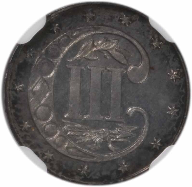 Three Cent Silver Pr63 Ngc Cac - 3
