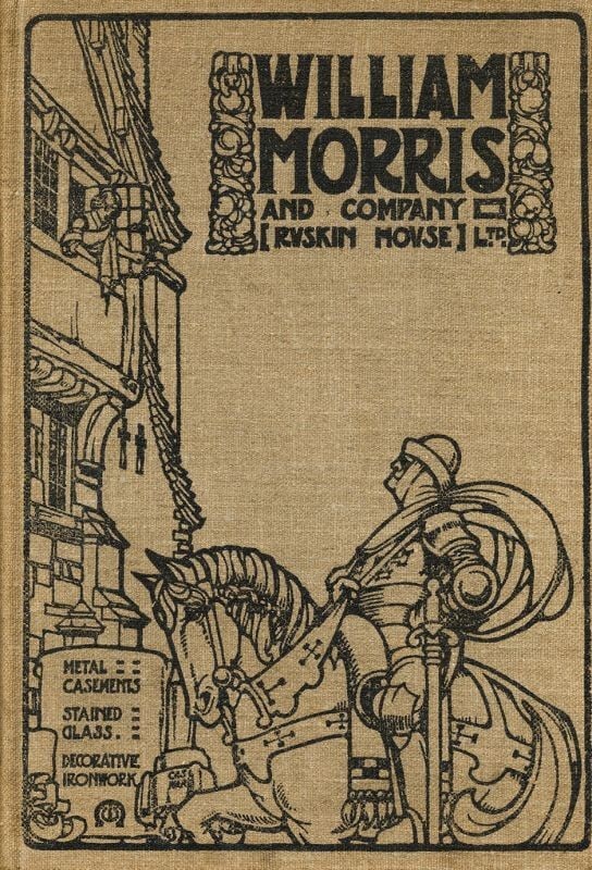 Woodblock Print Arts Crafts Design by William Morris Co Ruskin House (1 of 4)
