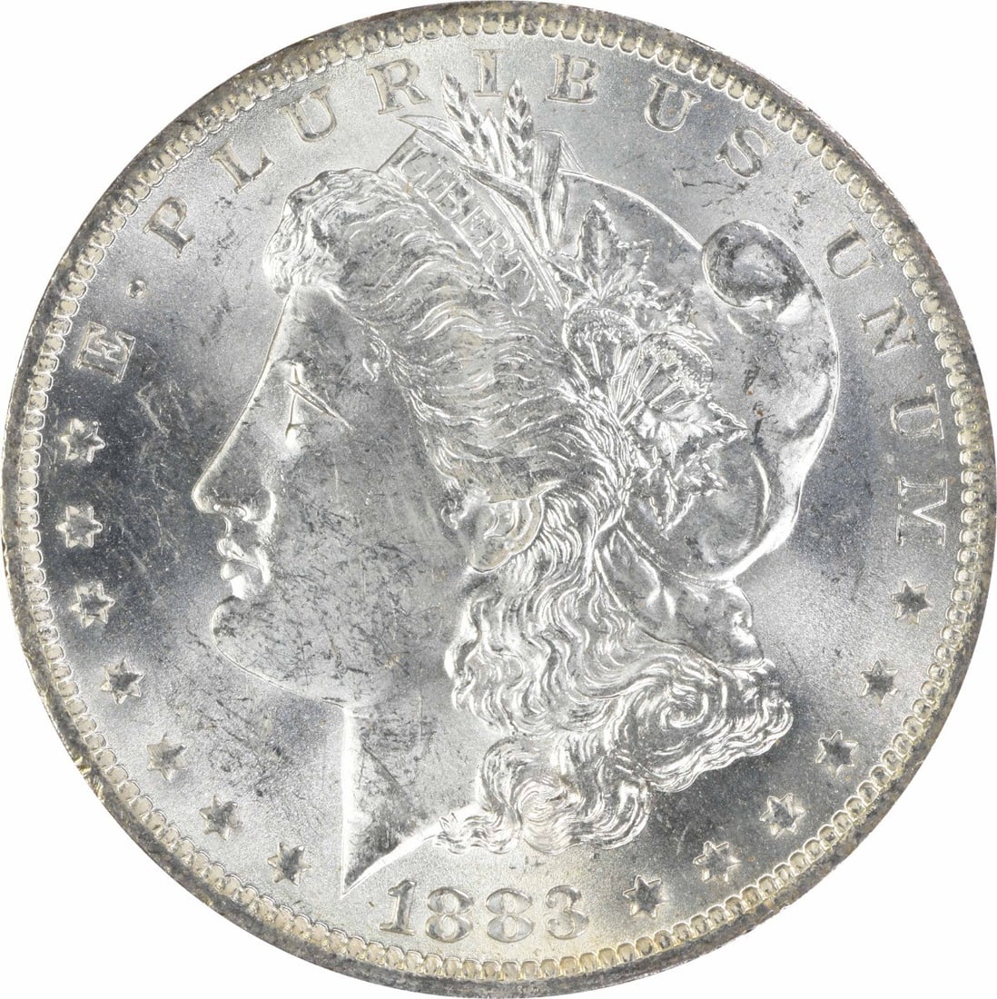 Morgan Silver Dollar Choice BU Uncertified 1883: Morgan Silver Dollar Choice BU Uncertified 1883 The 1883 Morgan Silver Dollar is an Uncirculated Choice coin with a MS63 grade, bearing the signature of its creator. Made from high-quality silver and 
