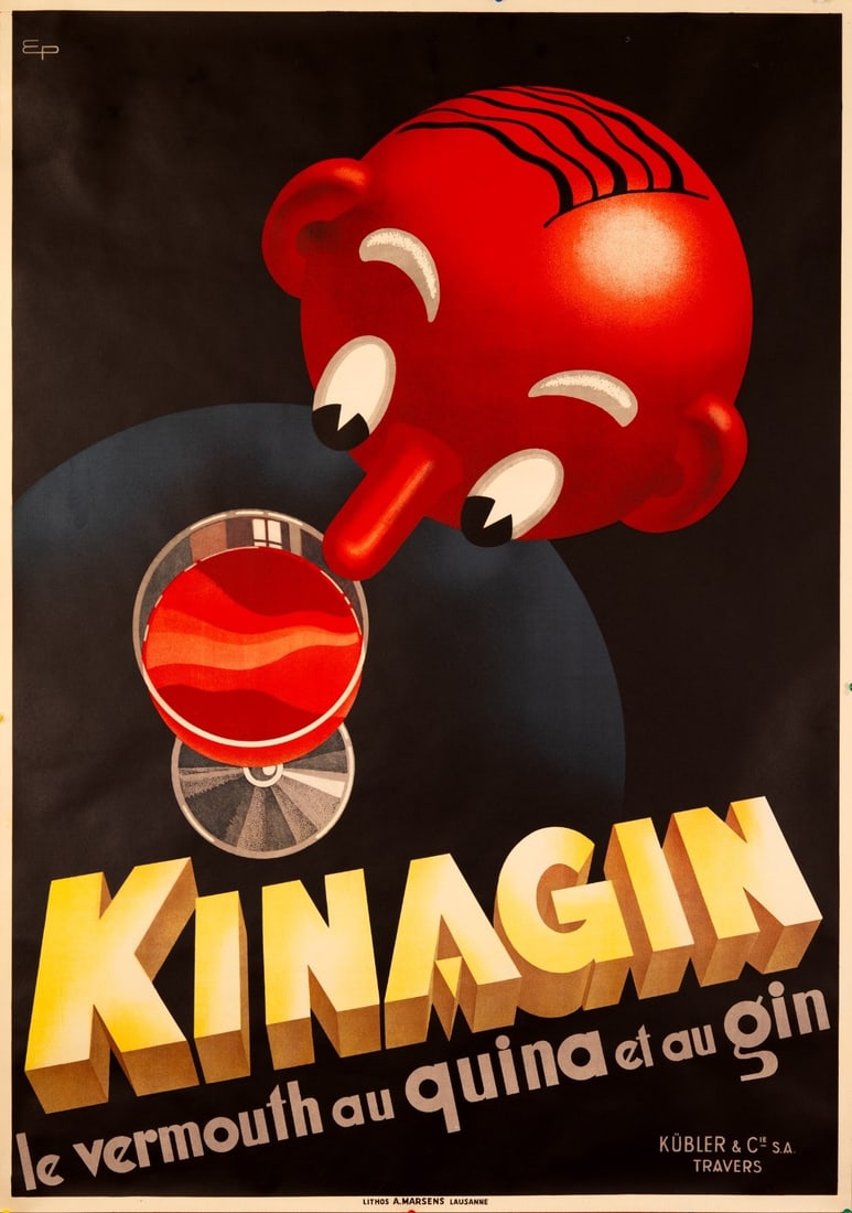 Vermouth Eugne Patkvitch Circa 1941 Kinagin French: Vermouth Eugne Patkvitch Circa 1941 Kinagin French Item Specifics: Artist: Eugene Patkevitch Unit Of Sale: Single Piece Size: Medium Date Of Creation: 1941 Framing: Unframed Region Of Origin: Milan It