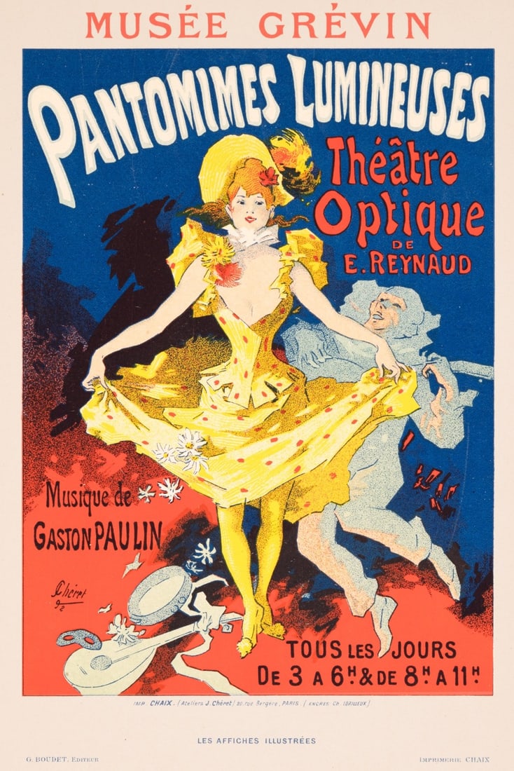 Musee Grevin Pantomimes Jules Cheret For Les Affiches Illustrees 1896: Musee Grevin Pantomimes Jules Cheret For Les Affiches Illustrees 1896 Item Specifics: Unit Of Sale: Single Piece Artist: JULES CHERET Size: Small Date Of Creation: 1897 Title: Affiches Illustrees Mate