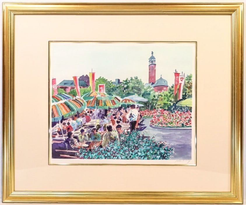 Peter Wong Watercolor Cafe Terrace Scene Signed Framed Impressionist Style Art: Peter Wong Watercolor Cafe Terrace Scene Signed Framed Impressionist Style Art Item Specifics: Unit Of Sale: Single Piece Artist: Peter Wong Signed By: Peter Wong Signed: Yes Size: Medium Material: Pa