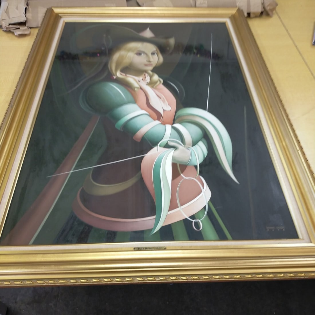 Surreal Oil Portrait Signed Framed Duda Bozena Poland 1976: Surreal Oil Portrait Signed Framed Duda Bozena Poland 1976 Item Specifics: Artist: Bozena Duda Unit Of Sale: Single Piece Signed By: Bozena Duda Size: Large Signed: Yes Material: Canvas Oil Framing: F