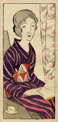 Woodblock Print No 18 Japanese Art Fairy Tale Takehisa Yumeji Original (1 of 1)