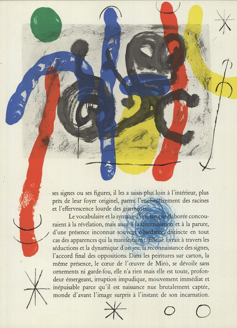 JOAN MIRO Abstract from DLM number 169 15" x 11" Lithograph 1967: JOAN MIRO Abstract from DLM number 169 15" x 11" Lithograph 1967 Item Specifics: Artist: Joan Miro Brand: Miro Joan Exact Year: 1967 Height: 15 Item Height: 15 Subject: Abstract Type: Lithograph Year 