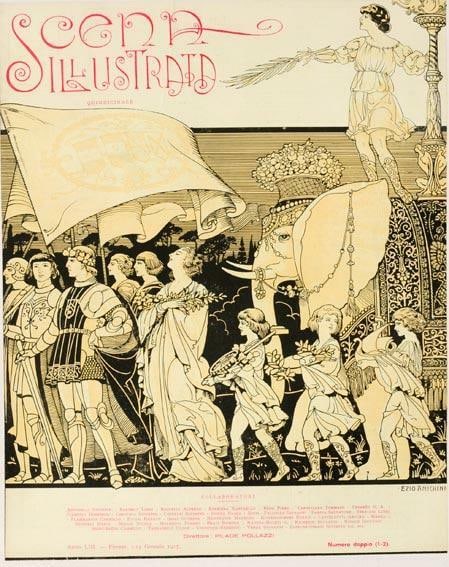 Scena Illustrata Arts Literature Music Theatre Hyerogliphics 1932: Scena Illustrata Arts Literature Music Theatre Hyerogliphics 1932 Item Specifics: Style: Art Nouveau Date Of Creation: 1900 CIRCA Year Of Production: 1900 CIRCA Width (Inches): 16 Subject: Theater Ori