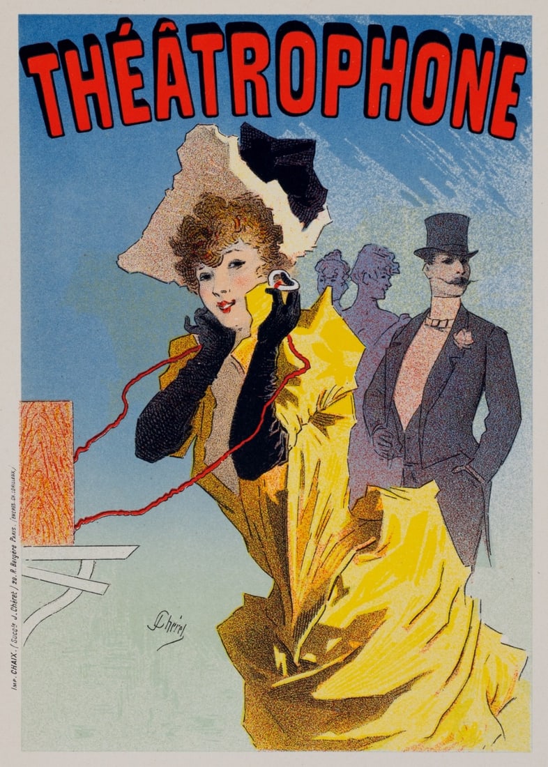 Lithograph Mint Les Illustrees Theatrophone 1896 Cheret: Lithograph Mint Les Illustrees Theatrophone 1896 Cheret Item Specifics: Artist: CHERET Unit Of Sale: Single Piece Size: Small Date Of Creation: 1897 Framing: Unframed Region Of Origin: Paris France Ye