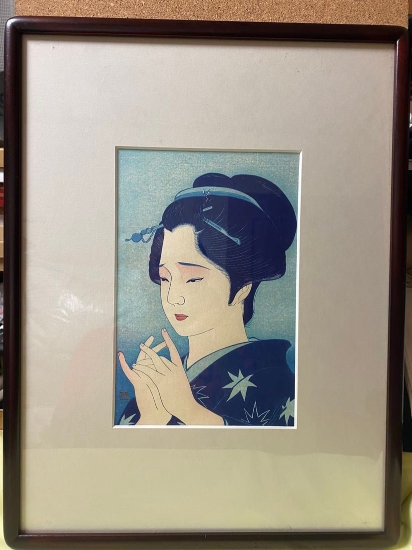 Original Adoration Signed Framed Woodblock Print Taki 1985 22/ 150 Shusui: Original Adoration Signed Framed Woodblock Print Taki 1985 22/ 150 Shusui Item Specifics: Unit Of Sale: Single Piece Artist: Shusui Taki (Long Xiu Shui ) Signed By: Shusui Taki Image Orientation: Port