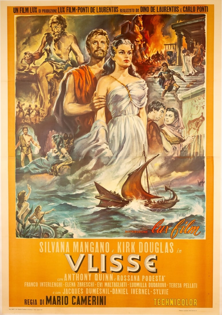 Kirk Douglas Longhi Ulisse 1954 Orig Italian 2-Sheet Poster: Kirk Douglas Longhi Ulisse 1954 Orig Italian 2-Sheet Poster Item Specifics: Unit Of Sale: Single Piece Artist: The Odyssey Size: Large Date Of Creation: 1954 Framing: Unframed Region Of Origin: Rome I