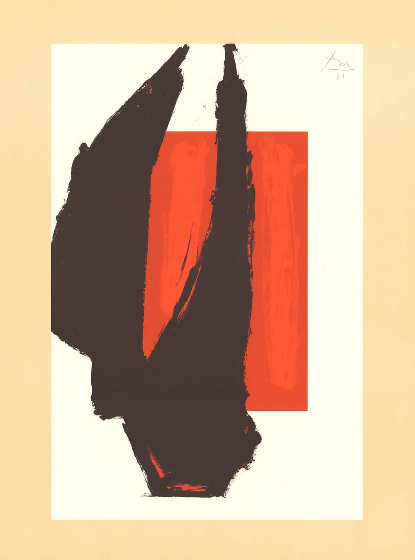 ROBERT MOTHERWELL Art Chicago (No Text) 27" x 20" Lithograph 1981 Expressionism: ROBERT MOTHERWELL Art Chicago (No Text) 27" x 20" Lithograph 1981 Expressionism Item Specifics: Artist: Robert Motherwell Brand: Motherwell Robert Country/Region Of Origin: USA Exact Year: 1981 Height