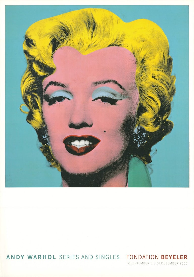 Marilyn Poster Pop Art 2000 x 39.5" 27.5" Blue Andy: Marilyn Poster Pop Art 2000 x 39.5" 27.5" Blue Andy Item Specifics: Artist: Andy Warhol Brand: Warhol Andy Exact Year: 2000 Height: 39.5 Item Height: 39.5 Subject: Celebrities Type: Offset Lithograph 