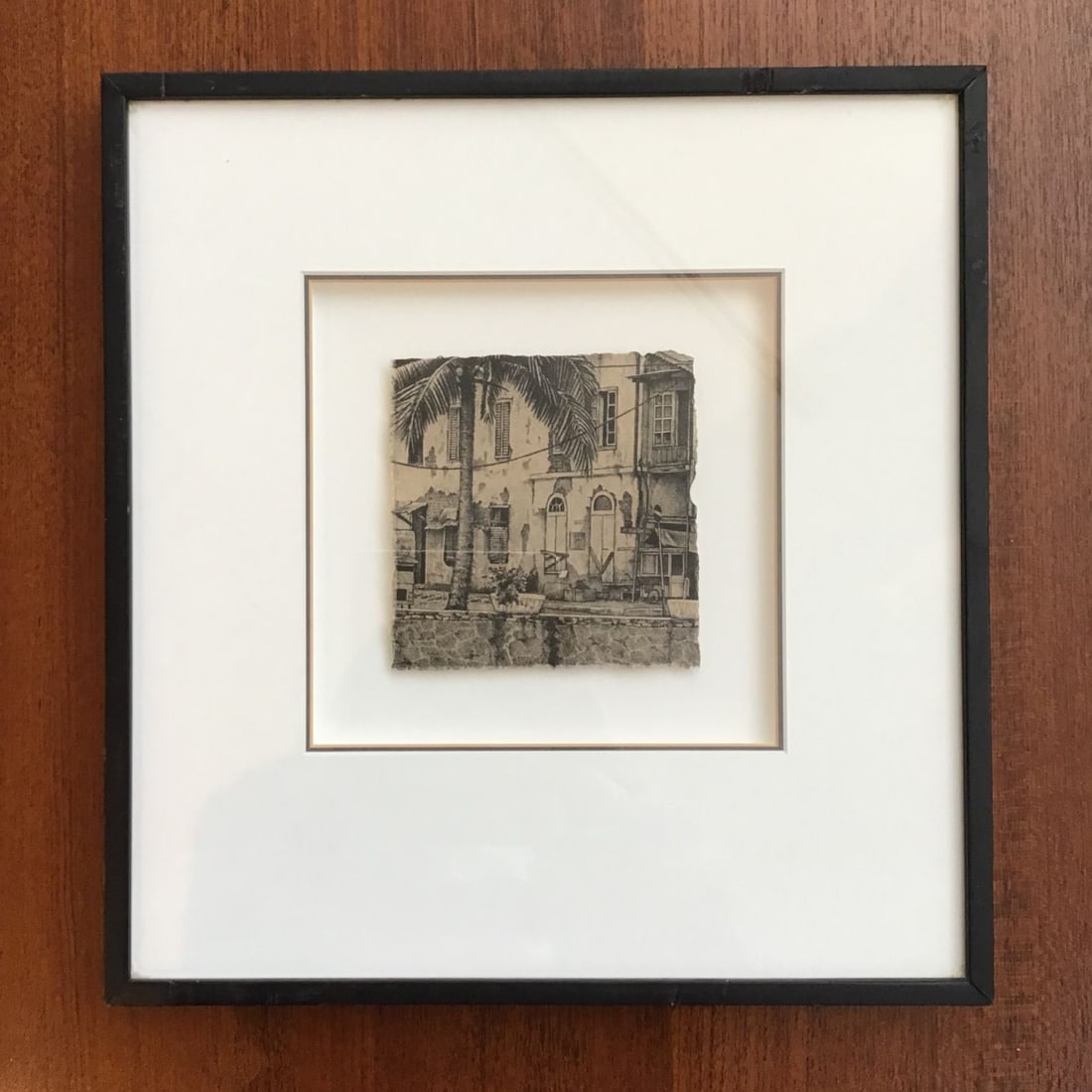 Ken Pattern Vintage Sepia Lithograph Palm Tree Architecture Framed Art Print: Ken Pattern Vintage Sepia Lithograph Palm Tree Architecture Framed Art Print Item Specifics: Artist: Ken Pattern Unit Of Sale: Single Piece Signed By: Jean Dubuffet Image Orientation: Portrait Size: M