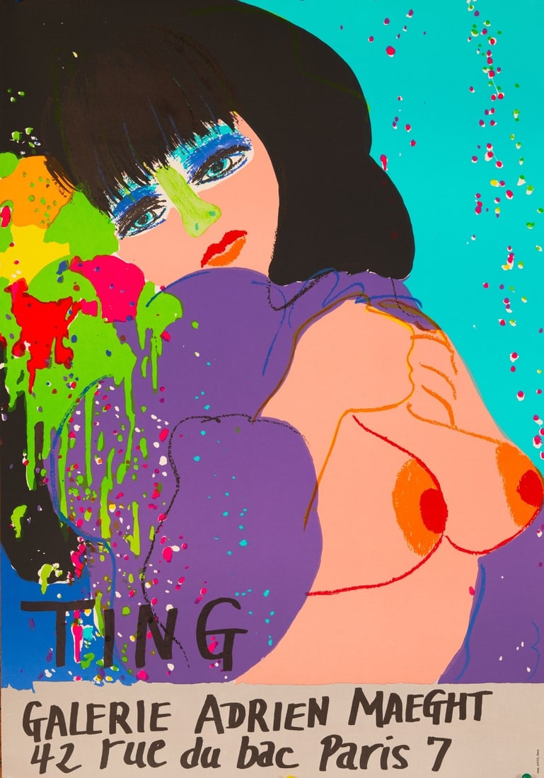 Walasse Ting Galerie Adrien Maeght 1974 Blue Version: Walasse Ting Galerie Adrien Maeght 1974 Blue Version Item Specifics: Unit Of Sale: Single Piece Artist: Walasse Ting Size: Medium Date Of Creation: 1974 Region Of Origin: south of france Framing: Unfr