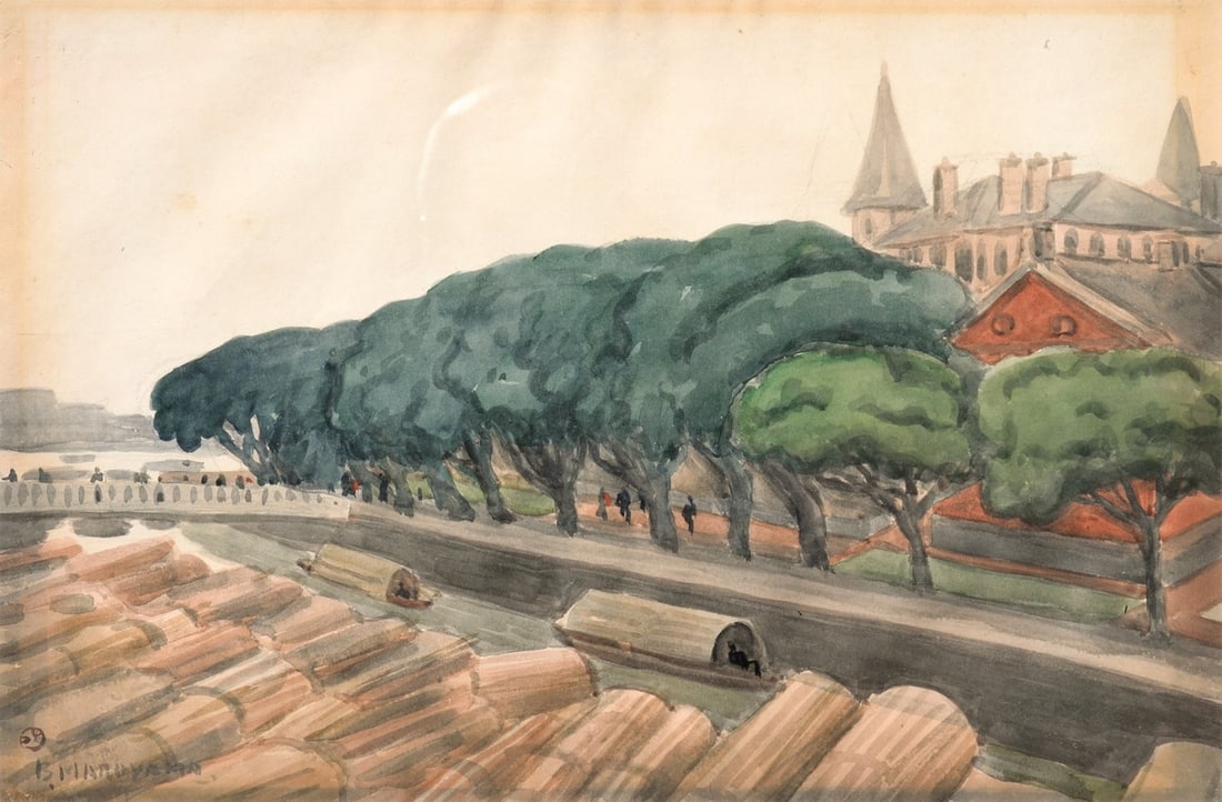 European Meiji Era Original Watercolor Painting By Banke Maruyama Art: European Meiji Era Original Watercolor Painting By Banke Maruyama Art Item Specifics: Artist: Banke Maruyama Subject: European Landscape Material: Paper Watercolor Style: Japanese Year Of Production: 