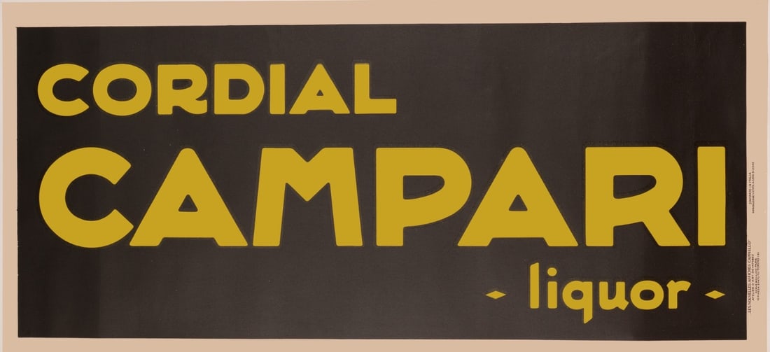 Cappiello Leonetto Poster Italian 1921 Campari Banner Cordial: Cappiello Leonetto Poster Italian 1921 Campari Banner Cordial Item Specifics: Artist: Leonetto Cappiello Unit Of Sale: Single Piece Size: Large Date Of Creation: 1900-1949 Title: Cordial Campari Mater