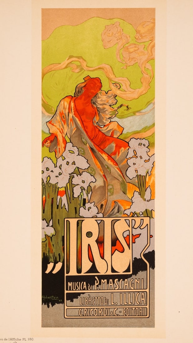 Mascagni Opera Iris 1899 Chaix Les Adolfo Hohenstein Lithograph Matres: Mascagni Opera Iris 1899 Chaix Les Adolfo Hohenstein Lithograph Matres Item Specifics: Artist: HOHENSTEIN Unit Of Sale: Single Piece Size: Small Color: Green Date Of Creation: 1899 Material: Paper Cer