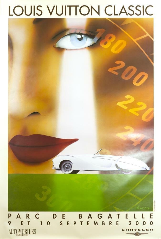 Louis Vuitton Poster Large Vintage Razzia 2000 Bagatelle: Louis Vuitton Poster Large Vintage Razzia 2000 Bagatelle Item Specifics: Artist: Razzia Type: Poster Year Of Production: 2000 Size: Large Width (Inches): 47 Color: Green Date Of Creation: 2000 Height 