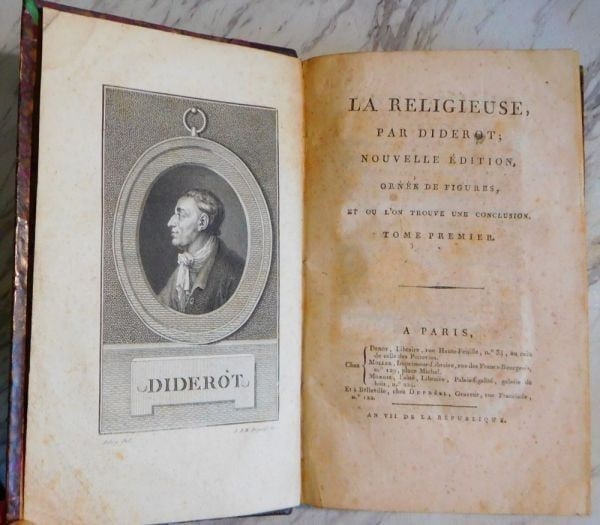 Rare illustrated w plates 4 Paris 1799 Continuation La Diderot Religieuse: Rare illustrated w plates 4 Paris 1799 Continuation La Diderot Religieuse Item Specifics: Binding: Leather Language: French Special Attributes: Illustrated Author: Denis Diderot Region: Europe Publish