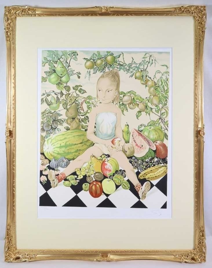 Tsuguharu Foujita "Jeune fille aux fruits" Lithograph Ed. 135/ 300 (1 of 10)