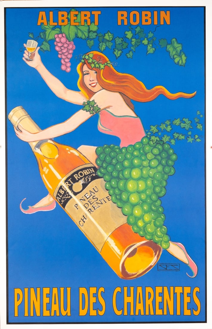 Albert Robin Pineau Charentes Susan Stewart Hand Signed Original Vintage Poster: Albert Robin Pineau Charentes Susan Stewart Hand Signed Original Vintage Poster Item Specifics: Artist: STEWART SUSAN Unit Of Sale: Single Piece Size: 28x39 Date Of Creation: 2000-Now Region Of Origin