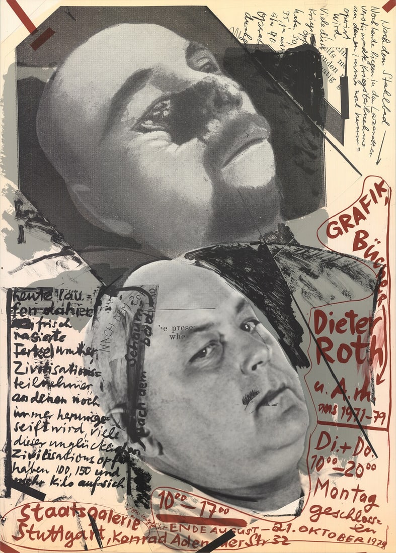 Bucher Grafik Roth DIETER 1979 Lithograph Offset 33" x Contemporary Bl: Bucher Grafik Roth DIETER 1979 Lithograph Offset 33" x Contemporary Bl Item Specifics: Artist: Dieter Roth Brand: Roth Dieter Exact Year: 1979 Height: 33 Item Height: 33 Item Width: 23.5 Subject: Even