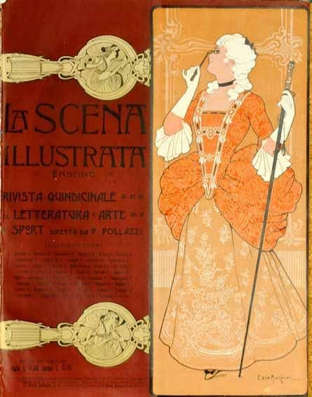 Scena Illustrata Arts Literature Music Theatre Aristocrat 1932: Scena Illustrata Arts Literature Music Theatre Aristocrat 1932 Item Specifics: Style: Art Nouveau Date Of Creation: 1900 CIRCA Year Of Production: 1900 CIRCA Width (Inches): 16 Subject: Theater Origin