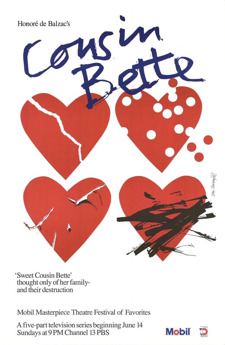 IVAN CHERMAYEFF Sweet Cousin Bette 46" x 30" Offset Lithograph 1971 Contemporary (1 of 4)