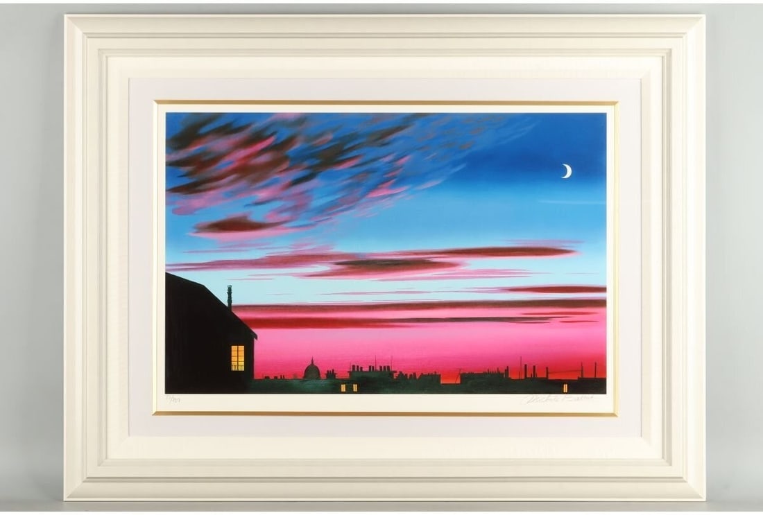 Michele Battut Signed Original Silkscreen print "Paris, When It Turns to Love" (1 of 10)
