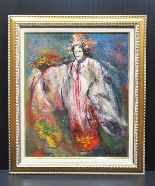 Oil Painting Authentic F12 Noh Hagoromo Takigi Tsukigata w COA: Oil Painting Authentic F12 Noh Hagoromo Takigi Tsukigata w COA Item Specifics: Artist: Nahiko Tsukigata Unit Of Sale: Single Piece Signed By: Nahiko Tsukigata Size: Medium Signed: Yes Material: Canvas