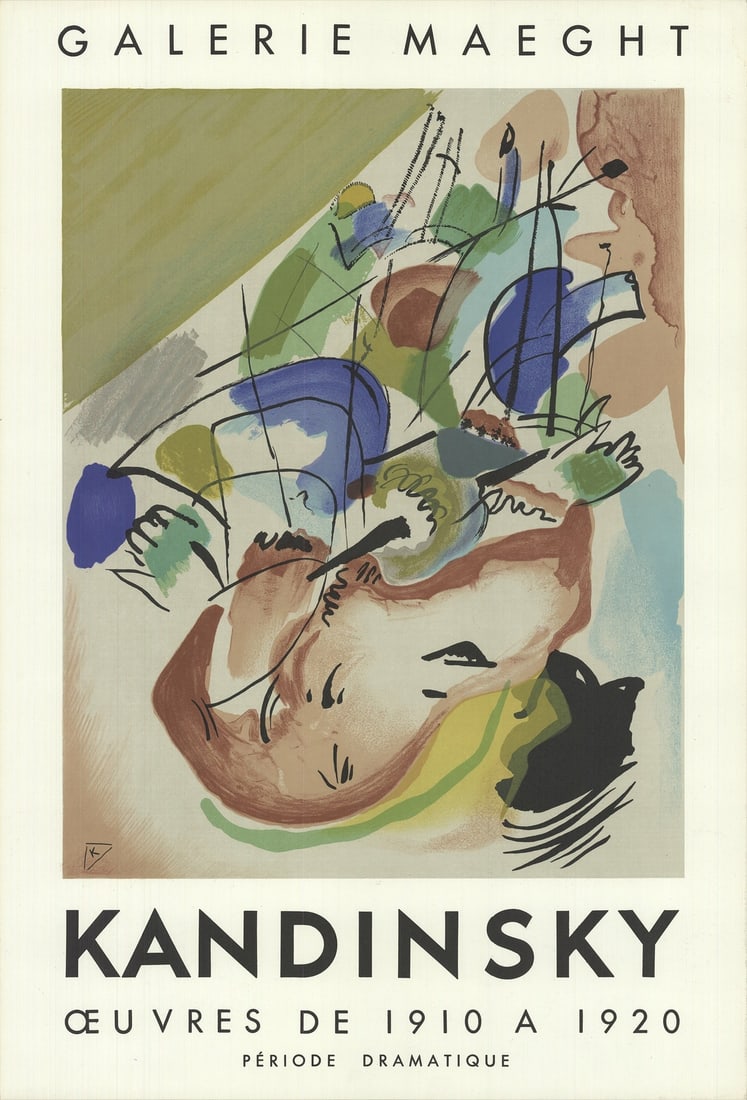 KANDINSKY WASSILY Improvisation Lithograph 1955 Gre 22" x 15" Expressionism: KANDINSKY WASSILY Improvisation Lithograph 1955 Gre 22" x 15" Expressionism Item Specifics: Artist: Wassily Kandinsky Brand: Kandinsky Wassily Country/Region Of Origin: France Exact Year: 1955 Height: