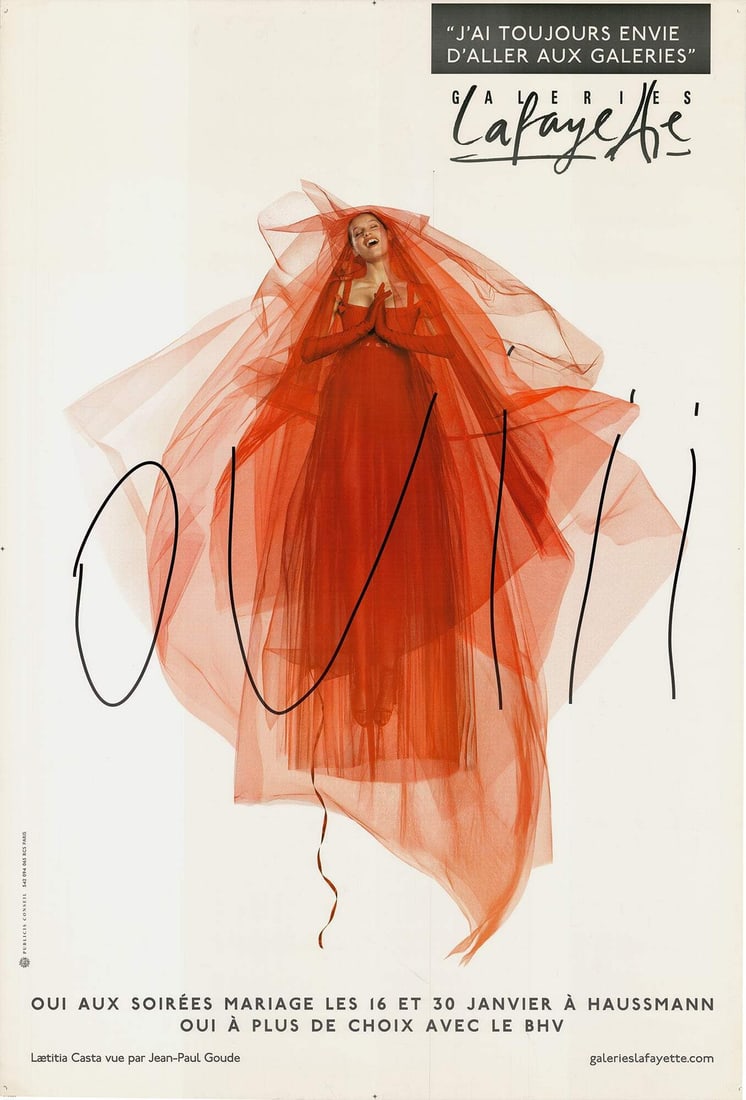 JEAN-PAUL GOUDE Galeries Lafayette - Ouii 69" x 46.75" Offset Lithograph 2001 (1 of 4)