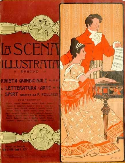 Scena Illustrata Arts Literature Music Theatre Clavecin 1900: Scena Illustrata Arts Literature Music Theatre Clavecin 1900 Item Specifics: Style: Art Nouveau Date Of Creation: 1900 CIRCA Year Of Production: 1900 CIRCA Width (Inches): 16 Subject: Theater Original