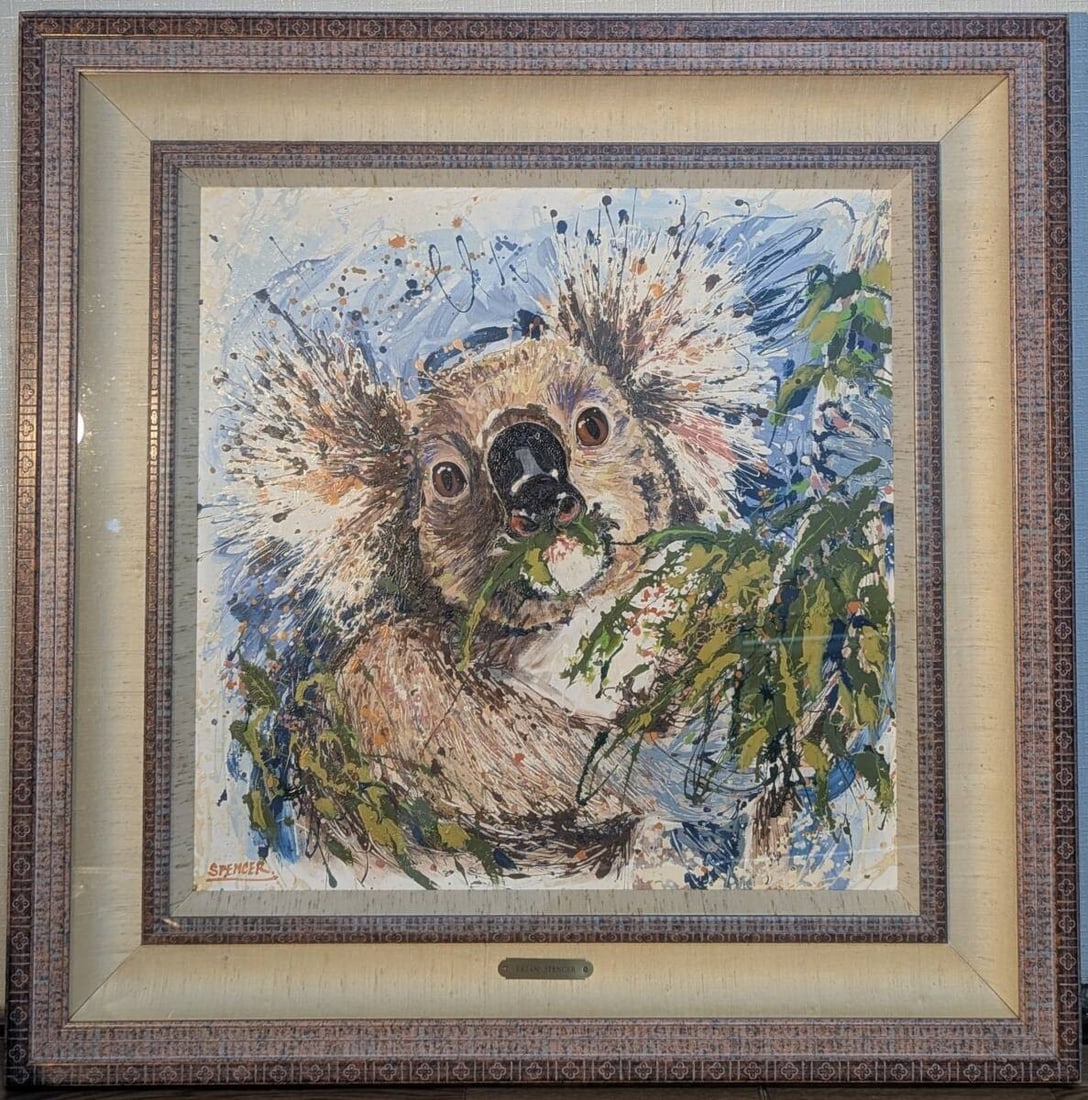 Original Acrylic Painting Signed Animal Art Wildlife Koala Brian Spencer: Original Acrylic Painting Signed Animal Art Wildlife Koala Brian Spencer Item Specifics: Unit Of Sale: Single Piece Artist: Brian Spencer Signed By: Brian Spencer Size: Large Signed: Yes Material: Can