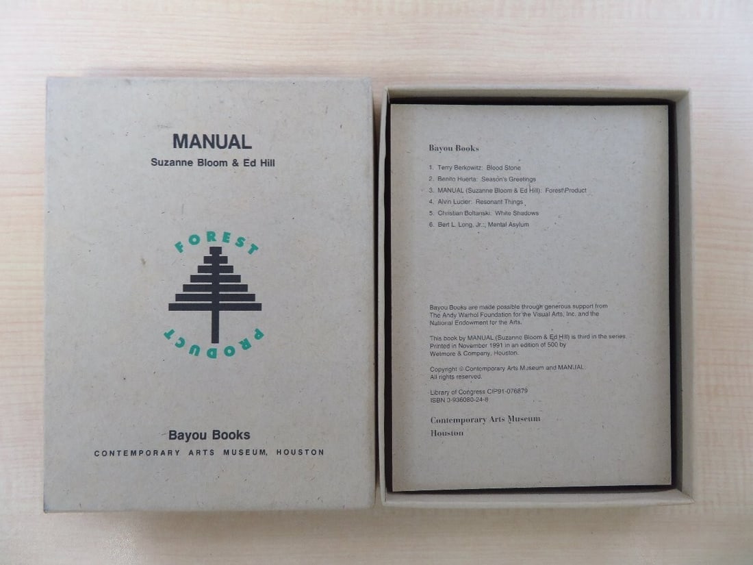 Forest/ Contemporary Product Manual Suzanne Bloom Ed Hill 1st 1991 Ltd Box 500 (1 of 10)