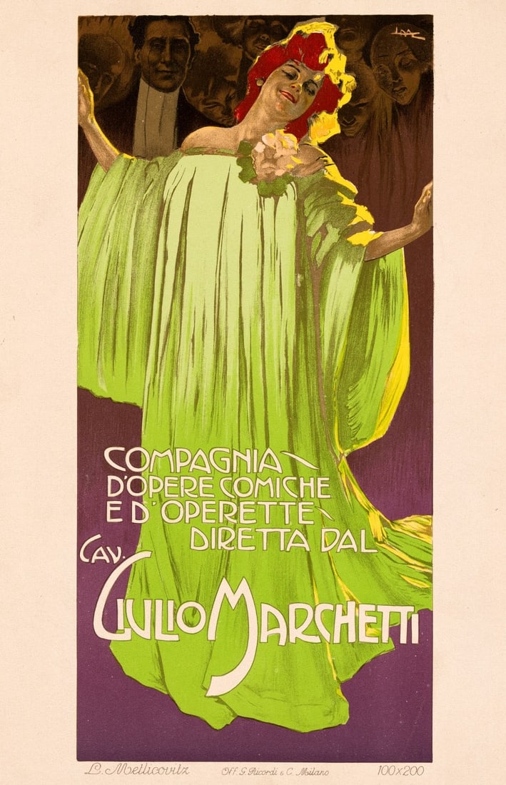 Portfolio Ricordi C.1910 Giulio Metlicovitz Leopoldo Marchetti: Portfolio Ricordi C.1910 Giulio Metlicovitz Leopoldo Marchetti Item Specifics: Unit Of Sale: Single Piece Artist: Leopoldo Metlicovitz Size: Small Title: Giulio Marchetti Material: Paper Certificate O